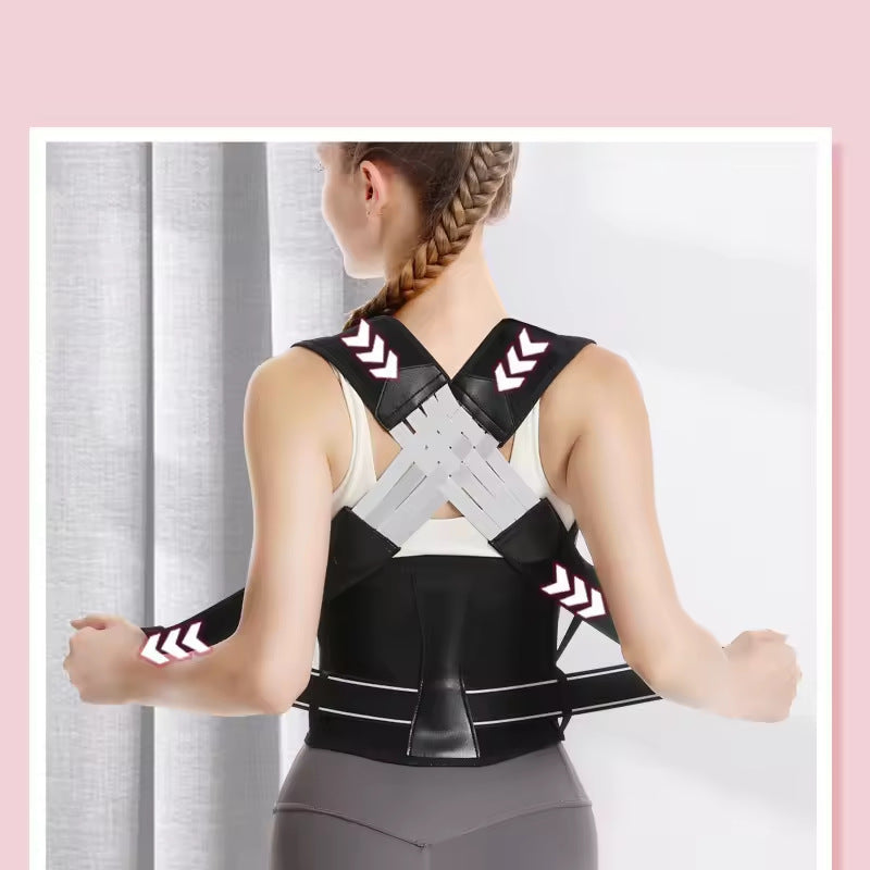 Men And Women Strong Support Design Beautiful Back Open Shoulder Science Prevention Hunchback Shape Correction Belt Back Correction Belt