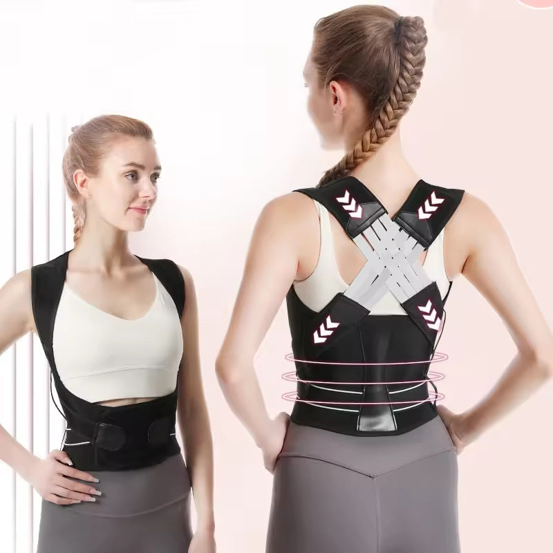 Men And Women Strong Support Design Beautiful Back Open Shoulder Science Prevention Hunchback Shape Correction Belt Back Correction Belt